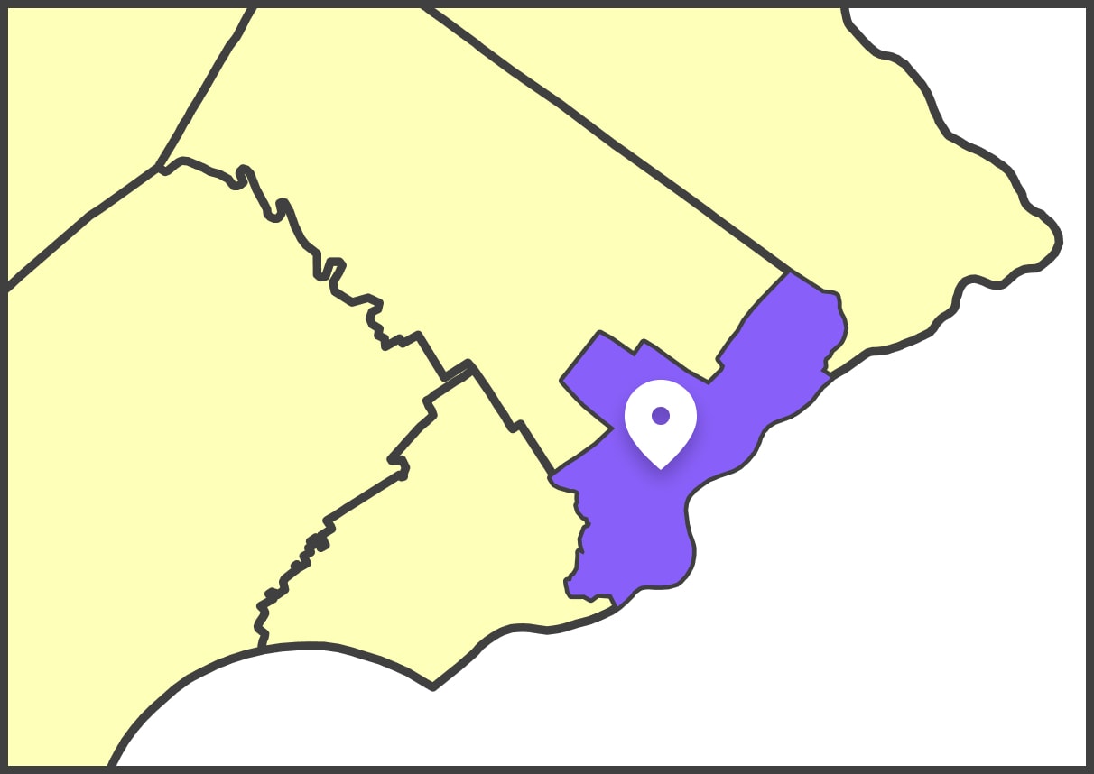 Philadelphia County Map